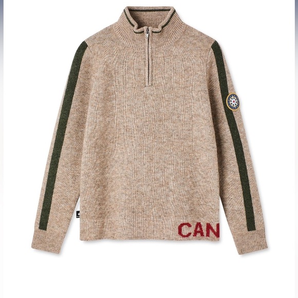 women’s quarter-zip sweater medium Canadiana warm - Picture 1 of 7